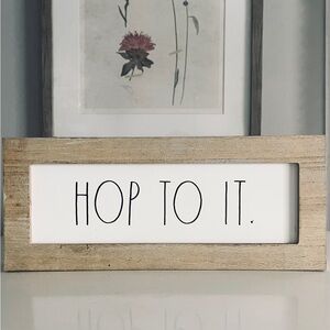 Rae Dunn by Magenta, Hop To It Shelf Accent/Wall Art
